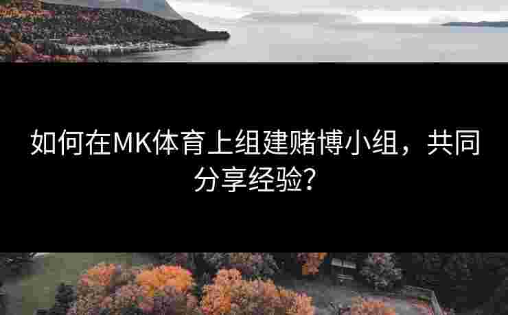 如何在MK体育上组建赌博小组，共同分享经验？